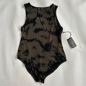 Tie Dye Garment Dye Acid Wash Tank Top Bodysuit -NWT-
